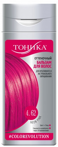 Бальзам оттеночный для волос 4.62 Neon Pink, Тоника, 150 мл