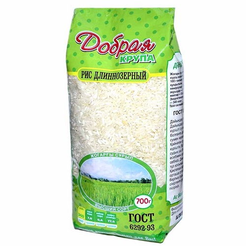 Рис длиннозёрный, Добрая крупа, 700 гр