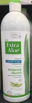 Мыло жидкое для всей семьи с Алоэ Вера, Extra Aloe, 1000 мл.