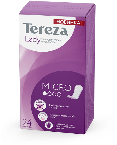Прокладки урологические Micro 1 кап, Tereza, 24 шт