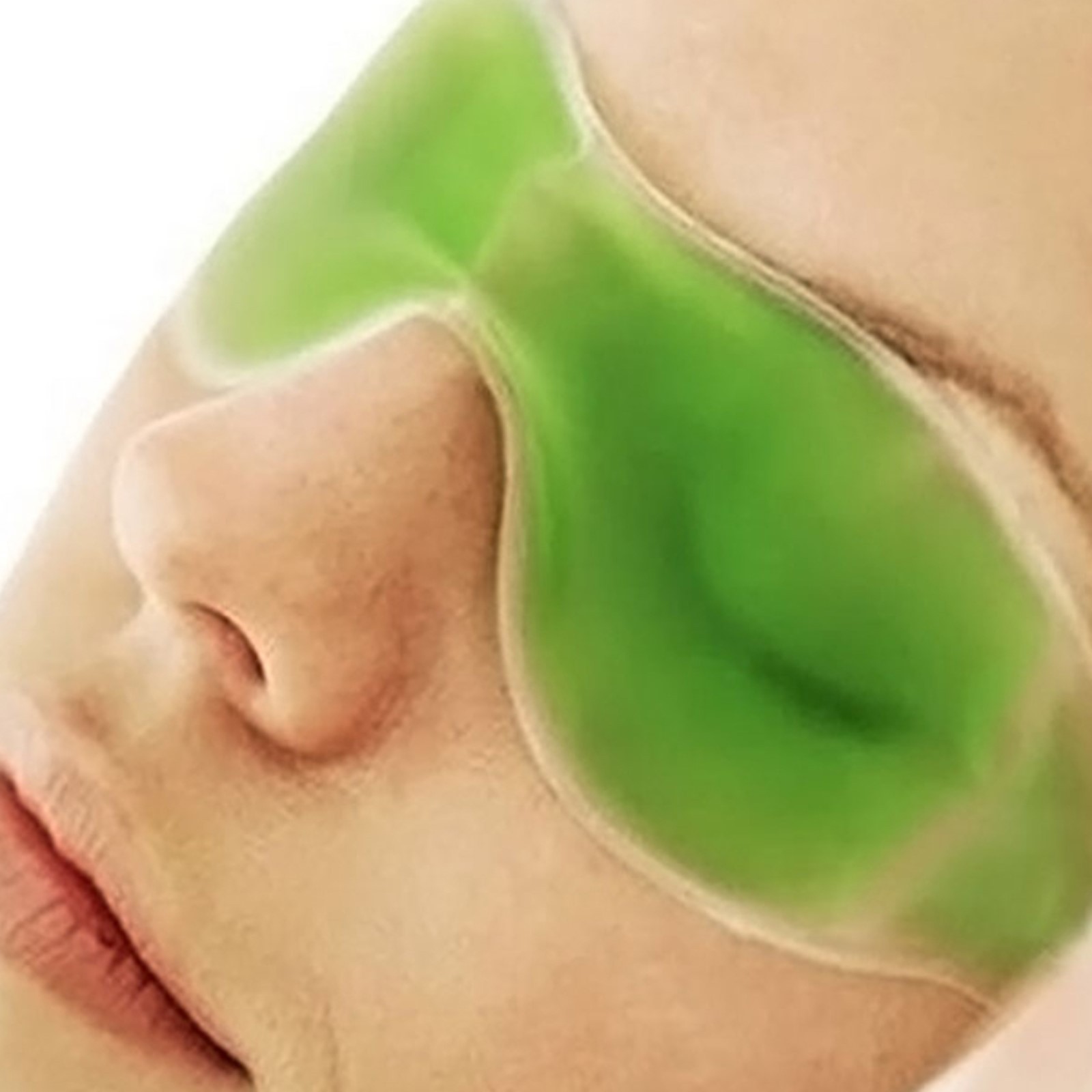 Гелевая маска для глаз, 18,5 × 5 см, цвет зелёный