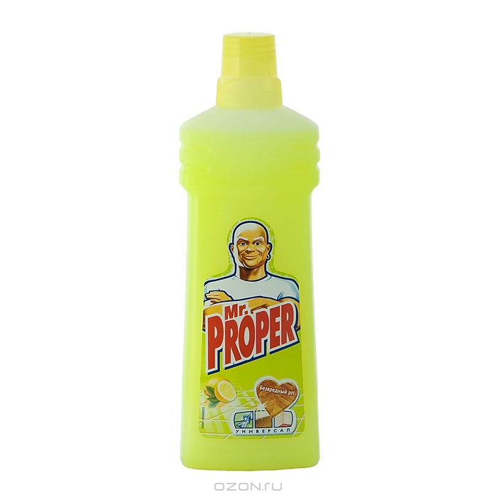 Жидкость моющая для уборки с ароматом лимона, Mr. Proper, 750 мл.