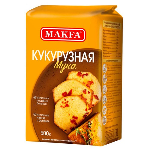 Мука кукурузная, Makfa, 500 гр