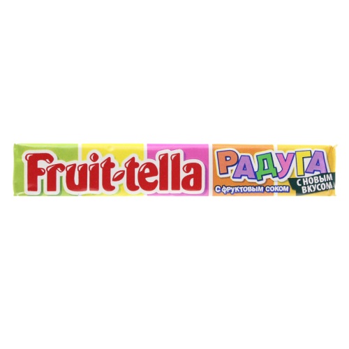 Конфеты жевательные Радуга с фруктовым соком, Fruit-tella, 41 гр