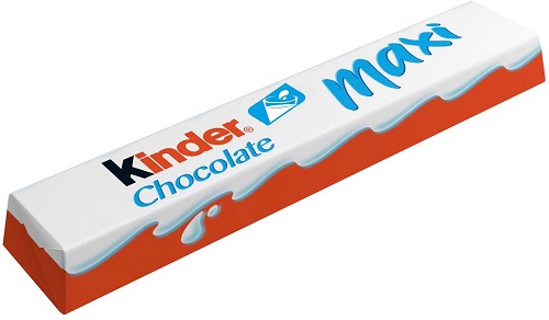 Шоколад молочный с молочной начинкой, Kinder Maxi, 21 гр