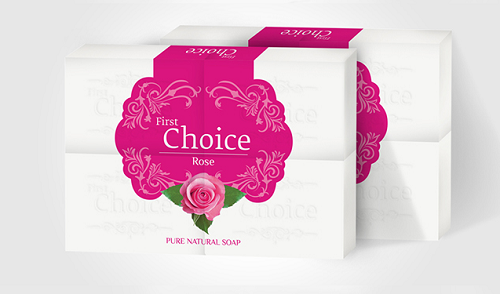 Мыло хозяйственное Роза, Royal First Choice, 4х125 гр.