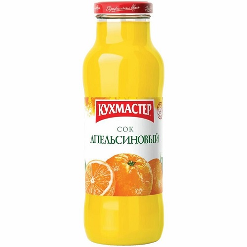 Сок Апельсиновый с мякотью, Кухмастер, 0,7 л.