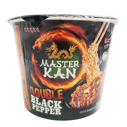 Лапша быстрого приготовления с говядиной и черным перцем Double Black Pepper (чашка), Master Kan, 100 гр