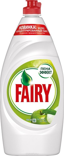 Средство для мытья посуды Зеленое Яблоко, Fairy, 900 мл