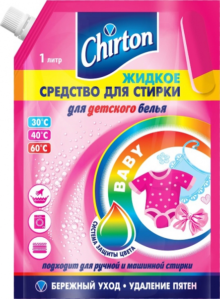Средство жидкое для стирки детского белья, Chirton, 1 л