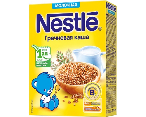 Каша гречневая молочная  с 5 месяцев (1 ступень), Nestle, 220 гр