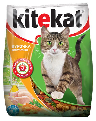 Сухой корм для кошек Курочка аппетитная, Kitekat, 350 гр