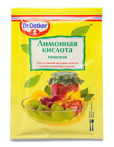 Лимонная кислота, Dr.Oetker, 8 гр