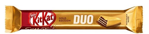 Шоколадный батончик Gold Edition с черной вафлей, KitKat Duo, 58 гр