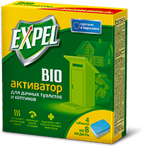 Bio активатор для дачных туалетов и септиков, Expel, 4 таблетки