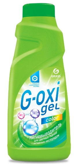 Пятновыводитель для цветных тканей Color, G-Oxi gel Grass, 500 мл