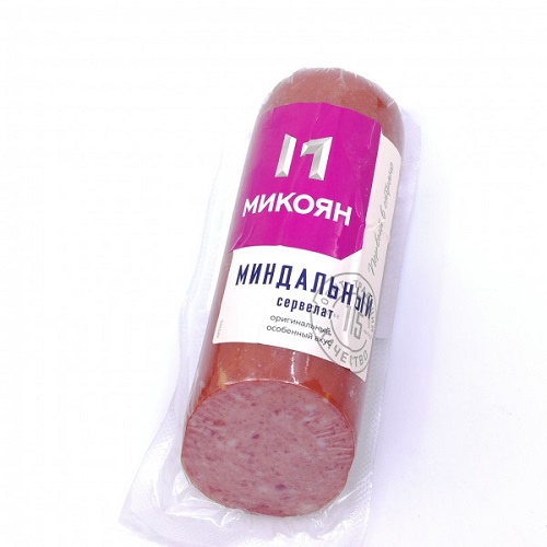 Колбаса Сервелат Миндальный, Микоян, 0,350 кг