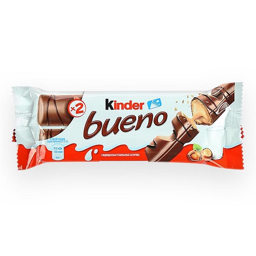 Вафли с молочно-ореховой начинкой, Kinder Bueno, 43 гр