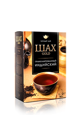 Чай черный индийский гранулированный, Шах Gold, 90 гр.