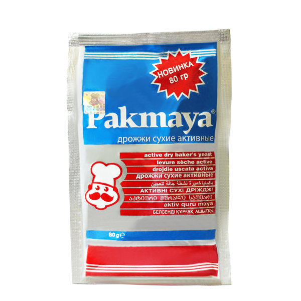 Дрожжи сухие активные, Pakmaya, 80 гр
