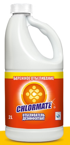 Отбеливатель дезинфектант Бережное отбеливание, Chlormate, 2 л.