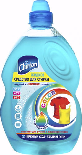 Средство жидкое Color для стирки цветных тканей, Chirton, 1325 мл