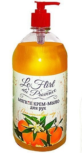 Мягкое крем-мыло Апельсиновый мед, Le Flirt du Provence, 1000 мл