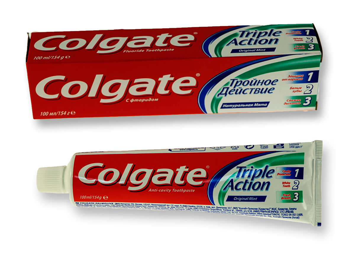 Зубная паста Тройное действие Натуральная мята, Colgate, 100 мл