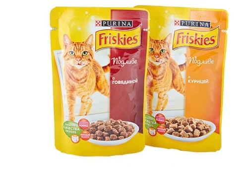 Корм для кошек Микс, Friskies, 3 уп. х 100 гр + 1 в подарок