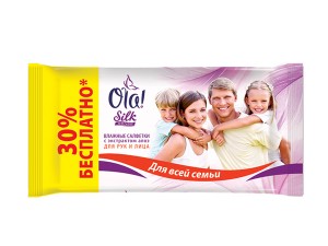 Ola! Silk Sense Влажные салфетки Универсальные для всей семьи, 50 шт.
