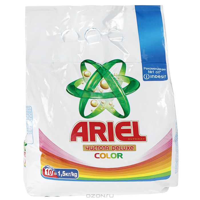 Порошок стиральный для цветного белья автомат Color, Ariel, 1,5 кг
