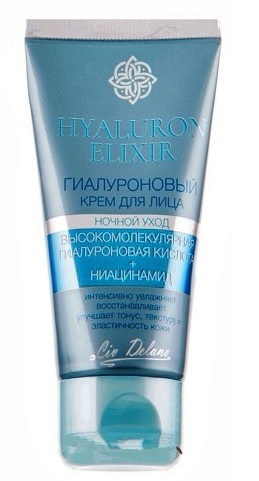 Гиалуроновый крем для лица Ночной уход, Hyaluron Elixir, 50 гр