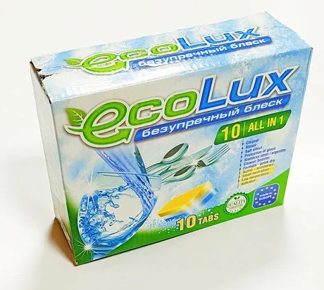 Таблетки для посудомоечных машин 10в1, EcoLux, 10 шт