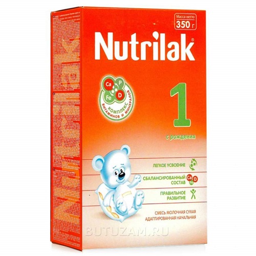 Смесь сухая молочная адаптированная №1 с 0 до 6 месяцев, Nutrilak, 350 гр