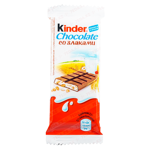 Шоколад молочный со злаками, Kinder Country, 23,5 гр