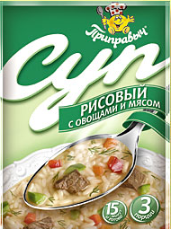 Суп Рисовый с овощами и мясом, Приправыч, 60 гр