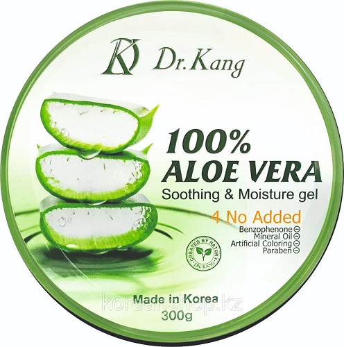 Многофункциональный гель для лица и тела с 100% содержанием Aloe Vera, Dr. Kang, 300 мл