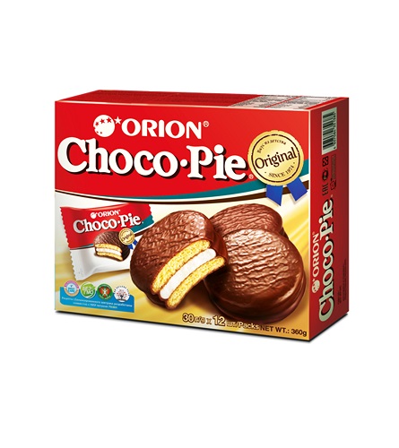 Печенье с зефирной прослойкой в шоколадной глазури, Choco Pie, 12 х 30 гр.