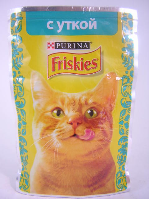 Корм для кошек с Уткой, Friskies, 85 гр.