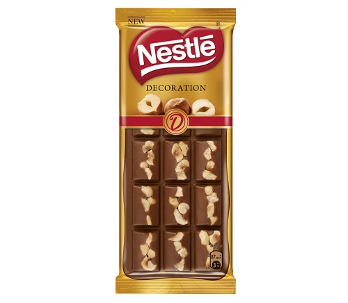 Шоколад молочный с фундуком Decoration, Nestle, 80 гр