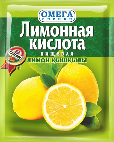 Лимонная кислота, Омега Специи, 50 гр