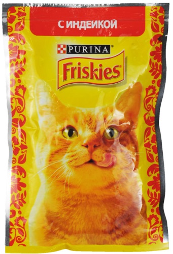 Корм для кошек с индейкой, Friskies, 85 гр