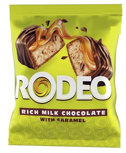 Шоколадные конфеты с мягкой карамелью и нугой Rodeo, Яшкино, 24 шт (250 гр. ± 10 гр.)