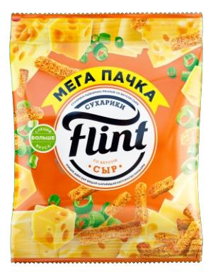 Сухарики пшенично-ржаные со вкусом сыра, Flint, 100 гр. 