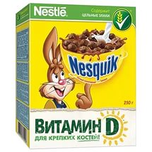 Готовый шоколадный завтрак Шарики (шоколадные, коробка), Nesquik 250 гр