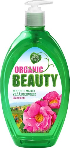Жидкое мыло увлажняющее Шиповник, Organic Beauty, 500 мл.
