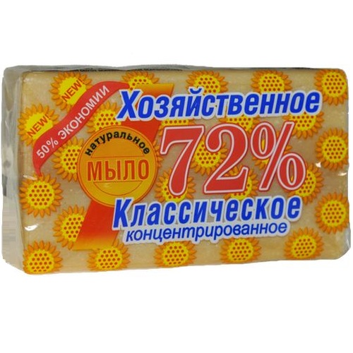 Мыло хозяйственное классическое концентрированное 72%, Аист, 150 гр