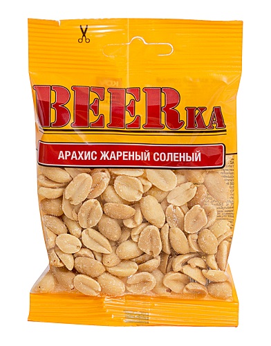 Арахис жареный солёный, BEERka, 30 гр