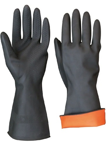 Перчатки резиновые XL\больш. (черные), Супер, 1 пара