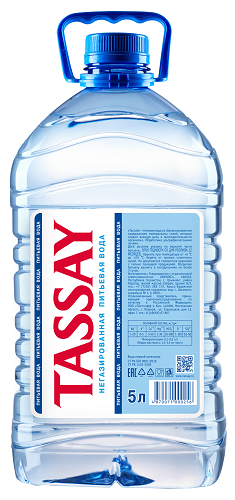 Вода питьевая негазированная, Tassay,  5 л